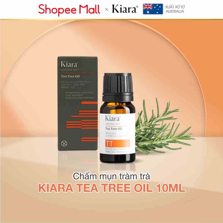 [Mã BMLTA35 giảm đến 35K đơn 99K] [Deal] Tinh dầu tràm trà chấm mụn giảm mụn Kiara Tea Tree Oil 10ml