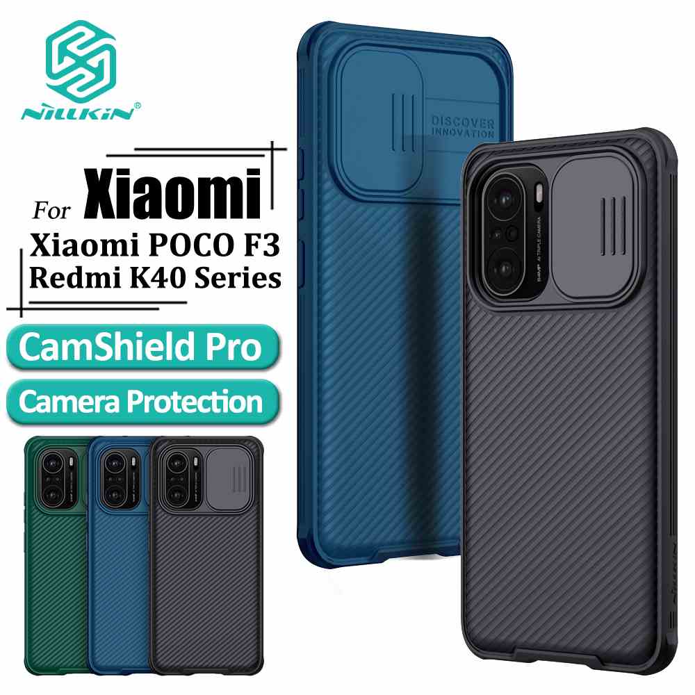 Ốp lưng Nillkin CamShield Pro PC Cứng Có Nắp Bảo Vệ Camera Cho Xiaomi POCO F3 / Redmi K40 / K40 Pro / K40 Pro+