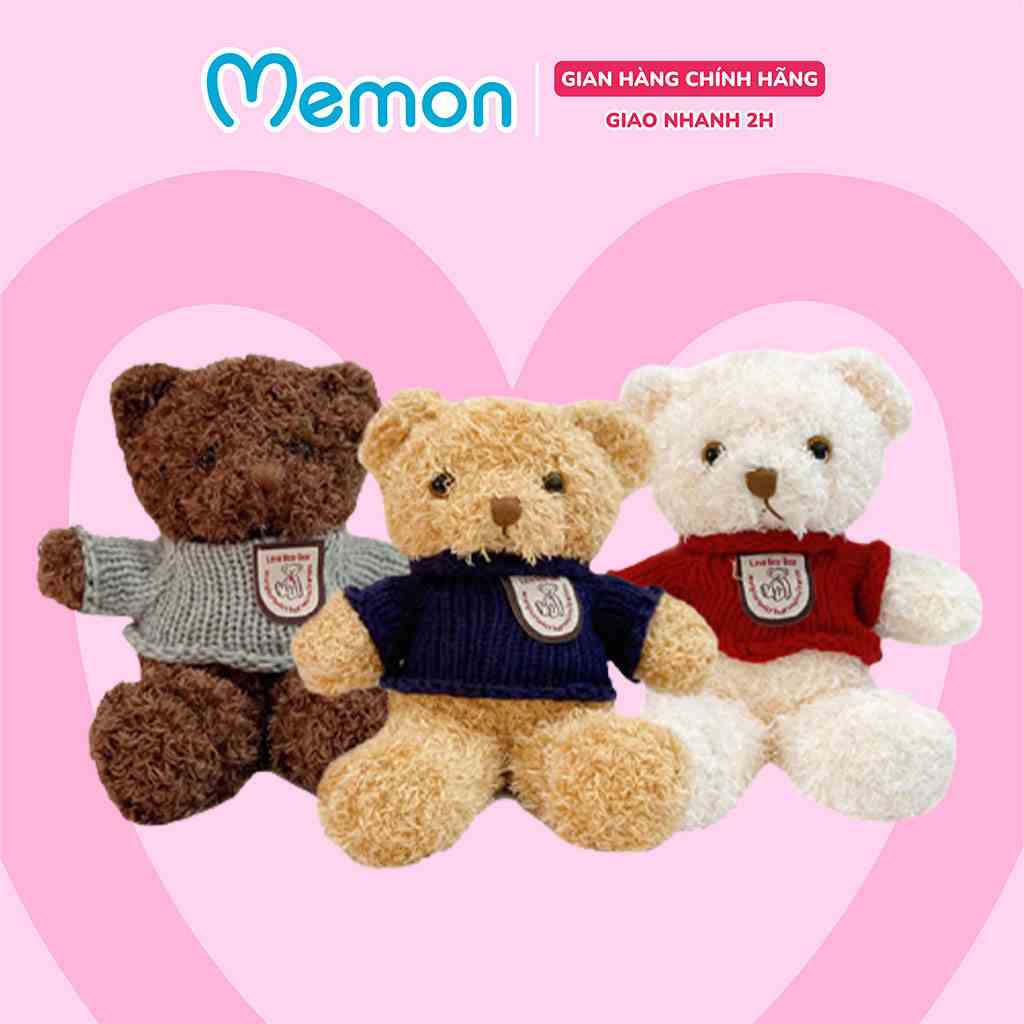 Gấu Bông Teddy Head Tales Mini Nhồi Gòn Cao Cấp Memon