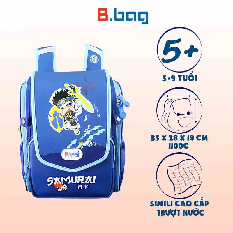 Balo Smartkids chống gù Japanese Style-Samurai B-12-110 Xanh