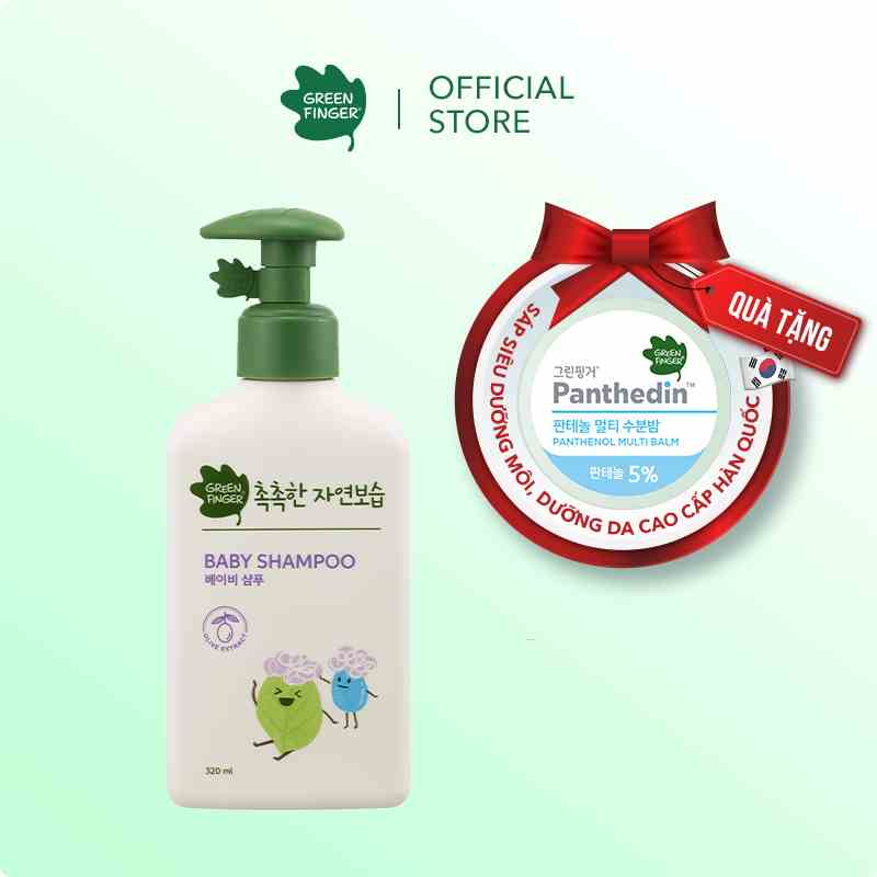 Dầu Gội Dưỡng Ẩm Cho Bé (0-36 tháng) GREENFINGER CHOKCHOK MOISTURE BABY SHAMPOO 320ml (1 chai)