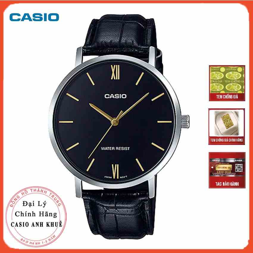 Đồng hồ nam Casio MTP-VT01L-1BUDF dây da