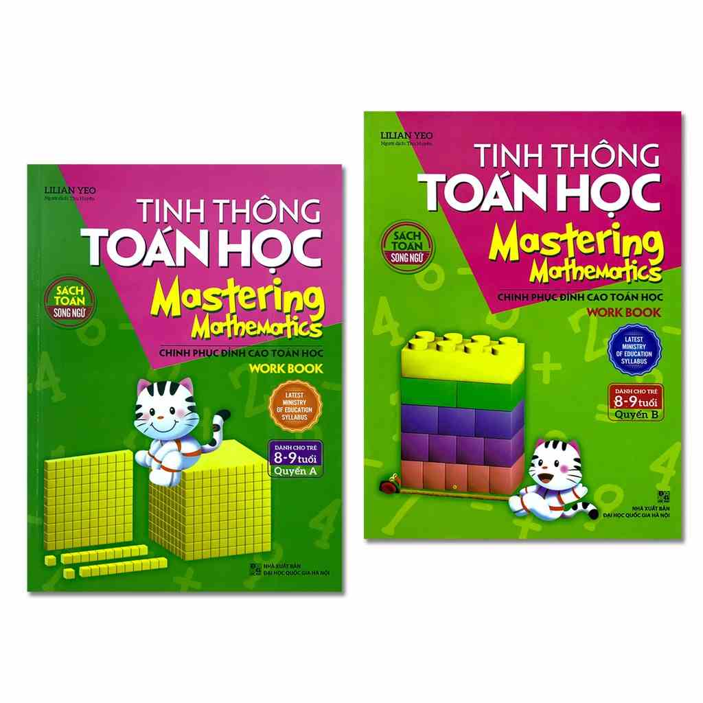 Sách: Combo Mastering Mathematics - Tinh Thông Toán Học Dành Cho Trẻ 8 - 9 Tuổi Quyển A + B