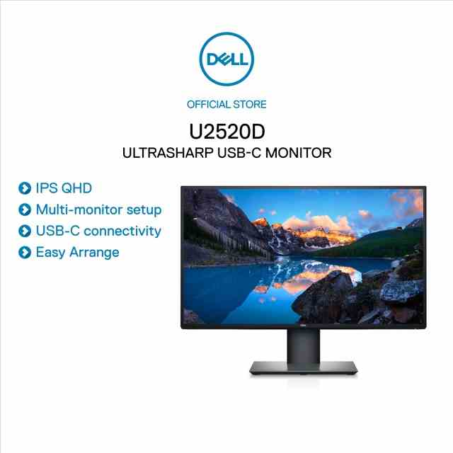 [Mã ELCL10 giảm 10% đơn 9TR] Màn Hình Dell UltraSharp U2520D 25