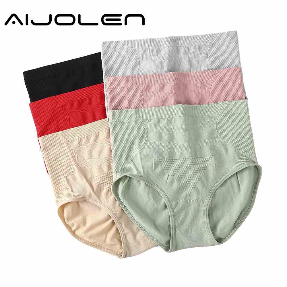 Quần Lót Aijolen Vải Cotton Không Đường May Lưng Cao Quyến Rũ Cho Nữ