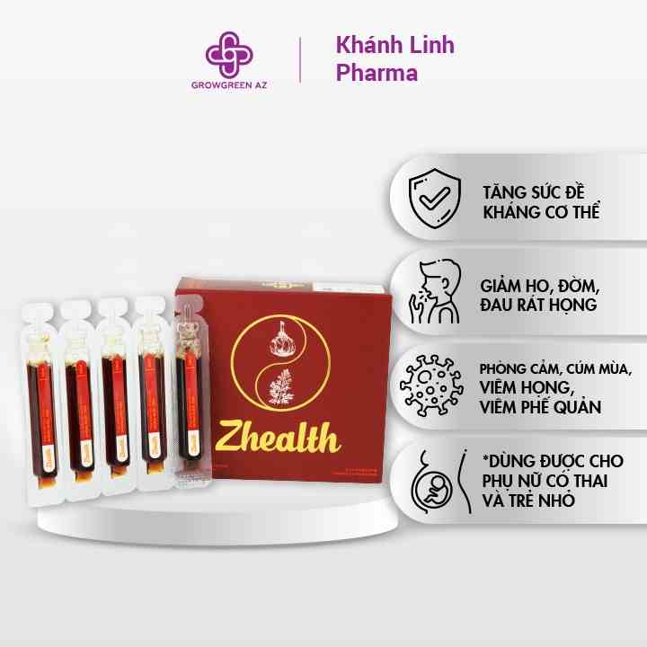 ZHE-Siro Giảm Ho, Ngứa Rát Cổ Họng, Khàn Tiếng, Cảm Cúm Zhealth Zlove- Bổ Phổi Từ Thảo Dược(Combo 10 Hộp) ZLOVE