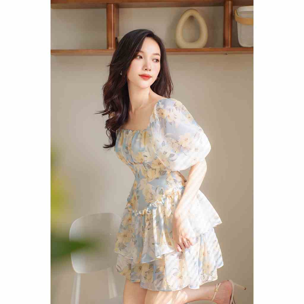 [Mã BMLTB200 giảm đến 100K đơn 499K] Đầm Lincy voan tơ - Leila closet