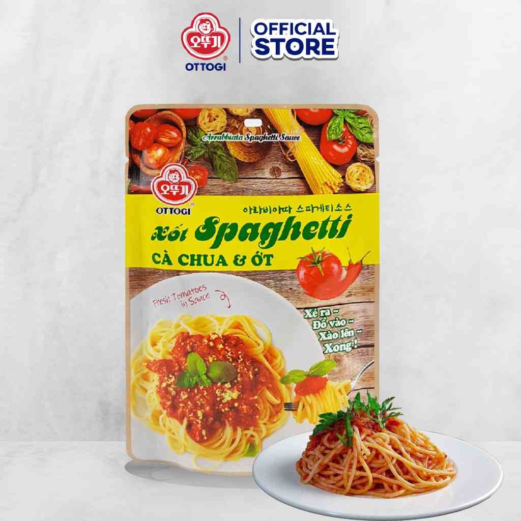 Xốt mì Spaghetti vị cà chua và ớt Ottogi gói 110g