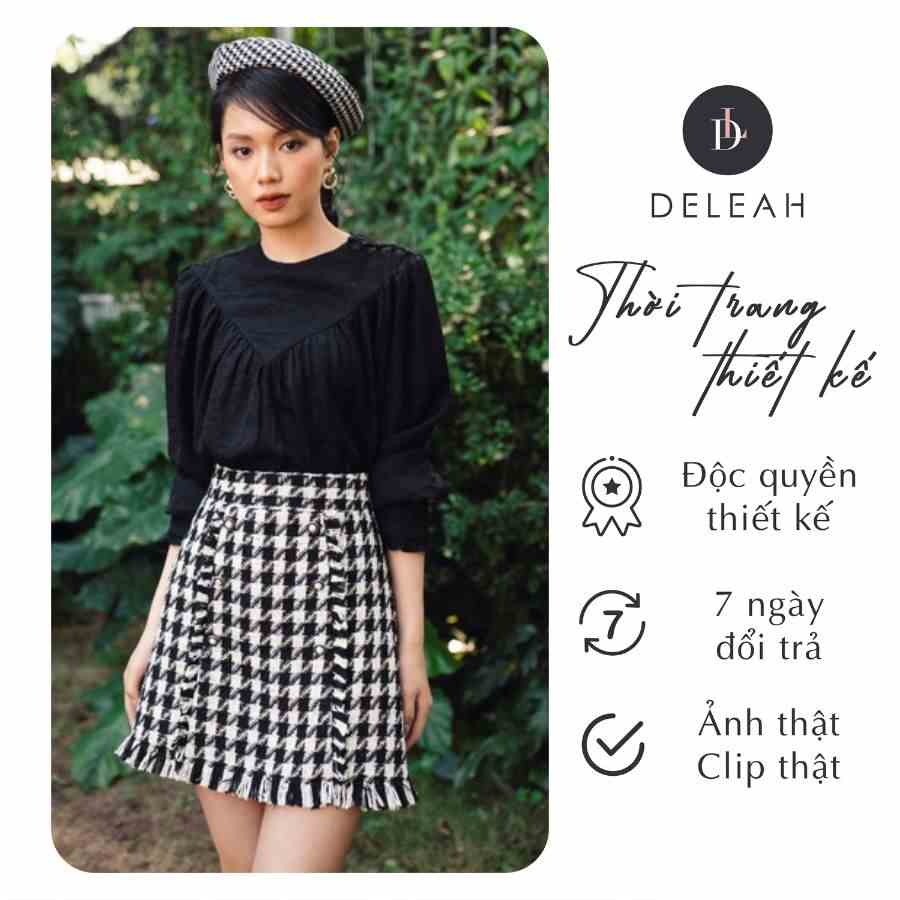 De Leah - Chân Váy Tweed Tua Rua - Thời trang thiết kế