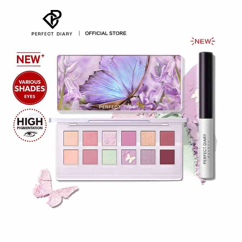 Set bảng màu mắt 14g + mascara đen 4.5g Perfect Diary