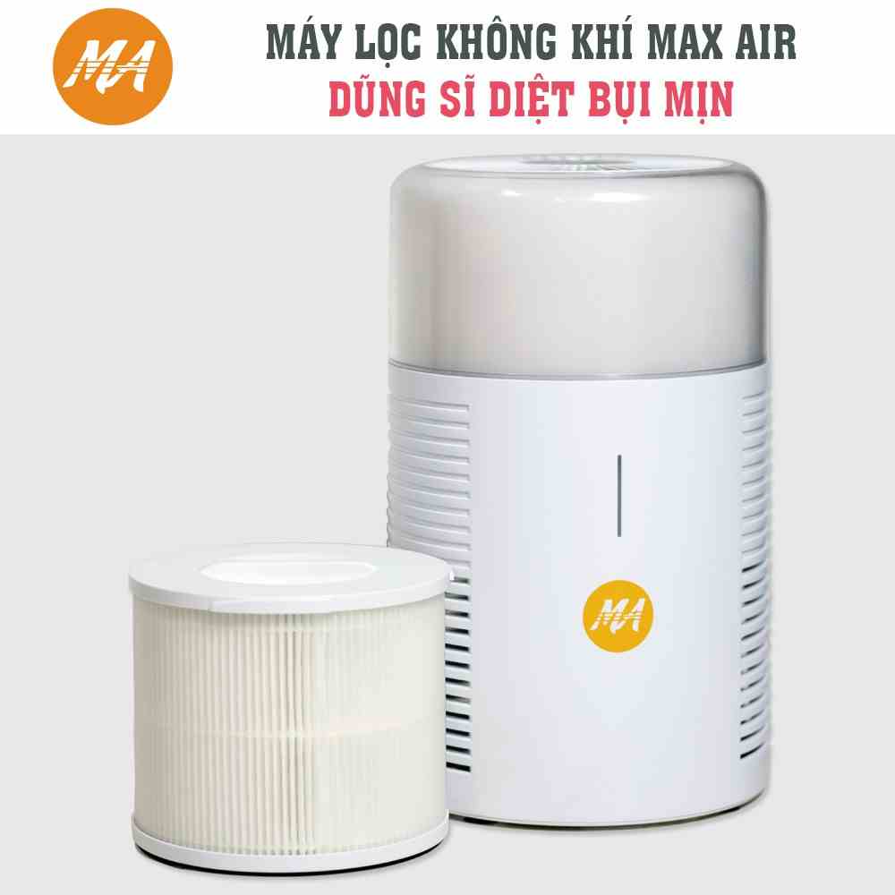 Combo 02 máy lọc không khí MaxAir MA025 lọc bụi mịn, khử khuẩn, diệt nấm mốc,hàng chính hãng, bảo hành 12 tháng