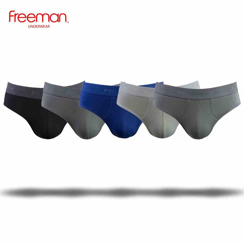 Quần lót nam Freeman, chất liệu cotton spandex thoáng mát, thấm hút mồ hôi tốt [Combo 5] 6057