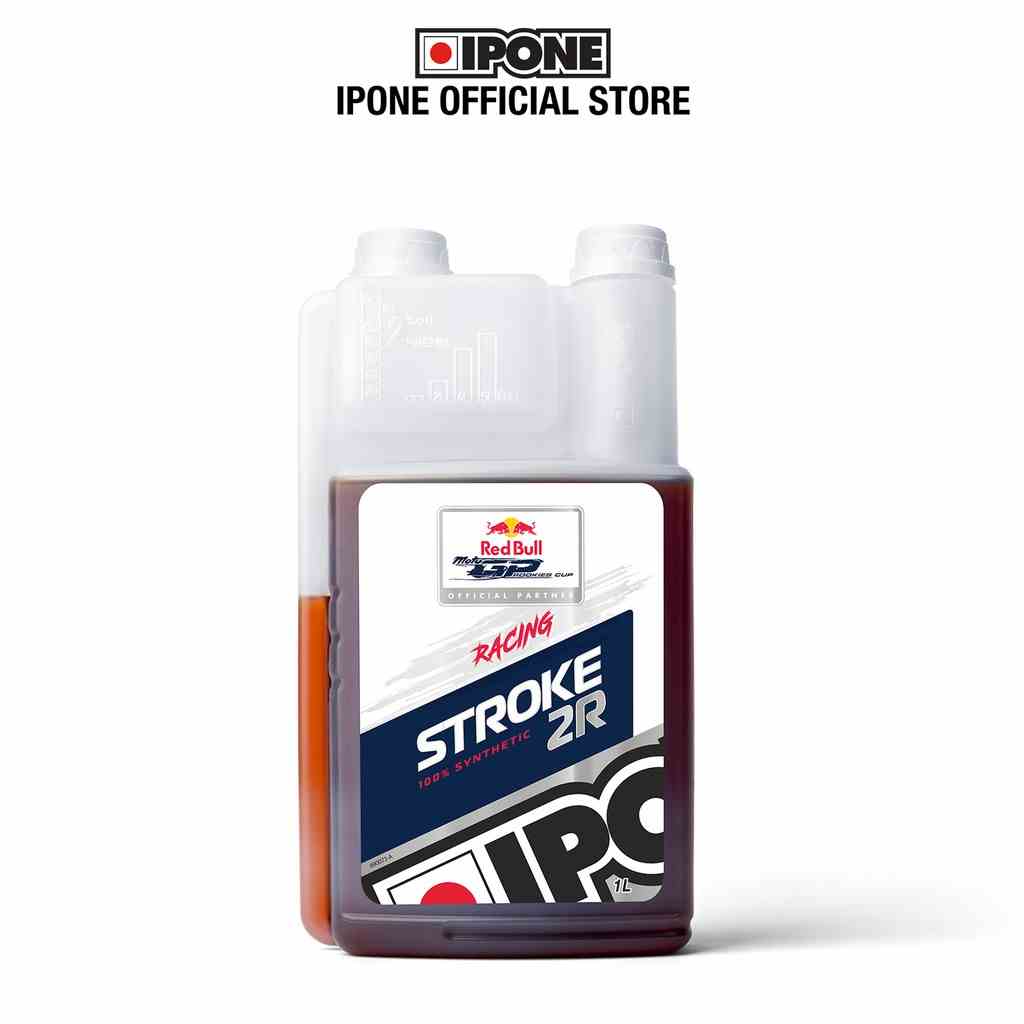 [Mã BMLTA35 giảm đến 35K đơn 99K] Nhớt xe đua 2 thì 100% tổng hợp gốc Ester Ipone Stroke 2R Racing (1L)