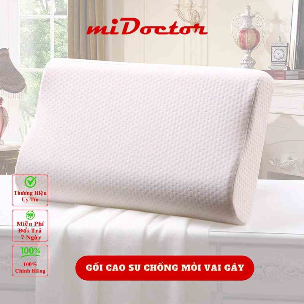 Gối Cao Su Non Chống Đau Cột Sống Dành Cho Người Hay Ngủ Ngáy miDoctor (Có Chọn Màu) Kích Thước 50 x 30 x 10cm