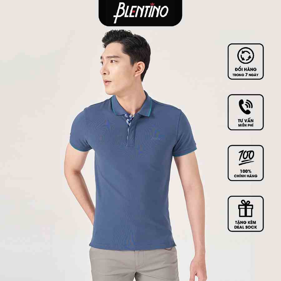 [Mã BMLTA35 giảm đến 35K đơn 99K] Áo polo nam cổ bẻ tay ngắn BLENTINO PL022(2)