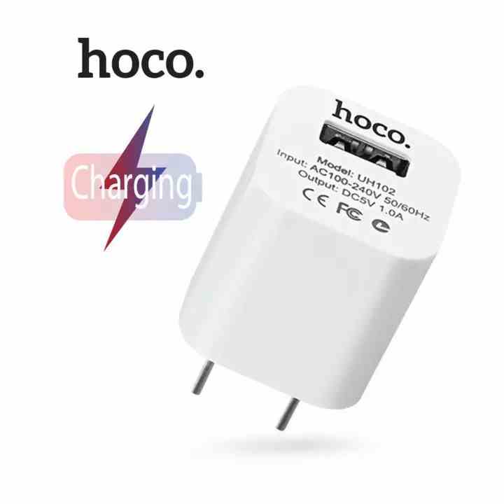 [Mã BMLTA35 giảm đến 35K đơn 99K] Củ sạc 5V-1A Hoco UH102 chân dẹt chất liệu cao cấp nhỏ gọn, dễ dàng sử dụng