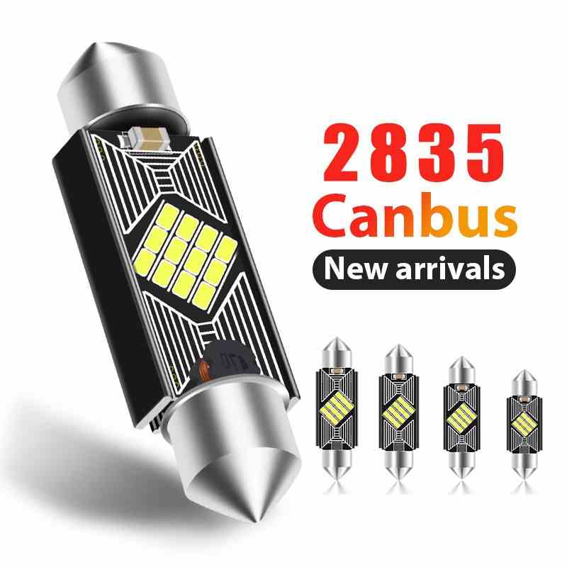 Đèn Led Canbus Lymoyo C5W C10W 31mm 36mm 39mm 41mm 2035 12smd Tiện Dụng Cho Xe Hơi