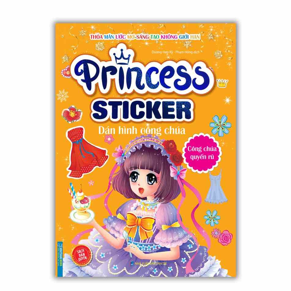 [Mã BMLTB35 giảm đến 35K đơn 99K] Sách - Princess sticker - Dán hình công chúa - Công chúa quyến rũ