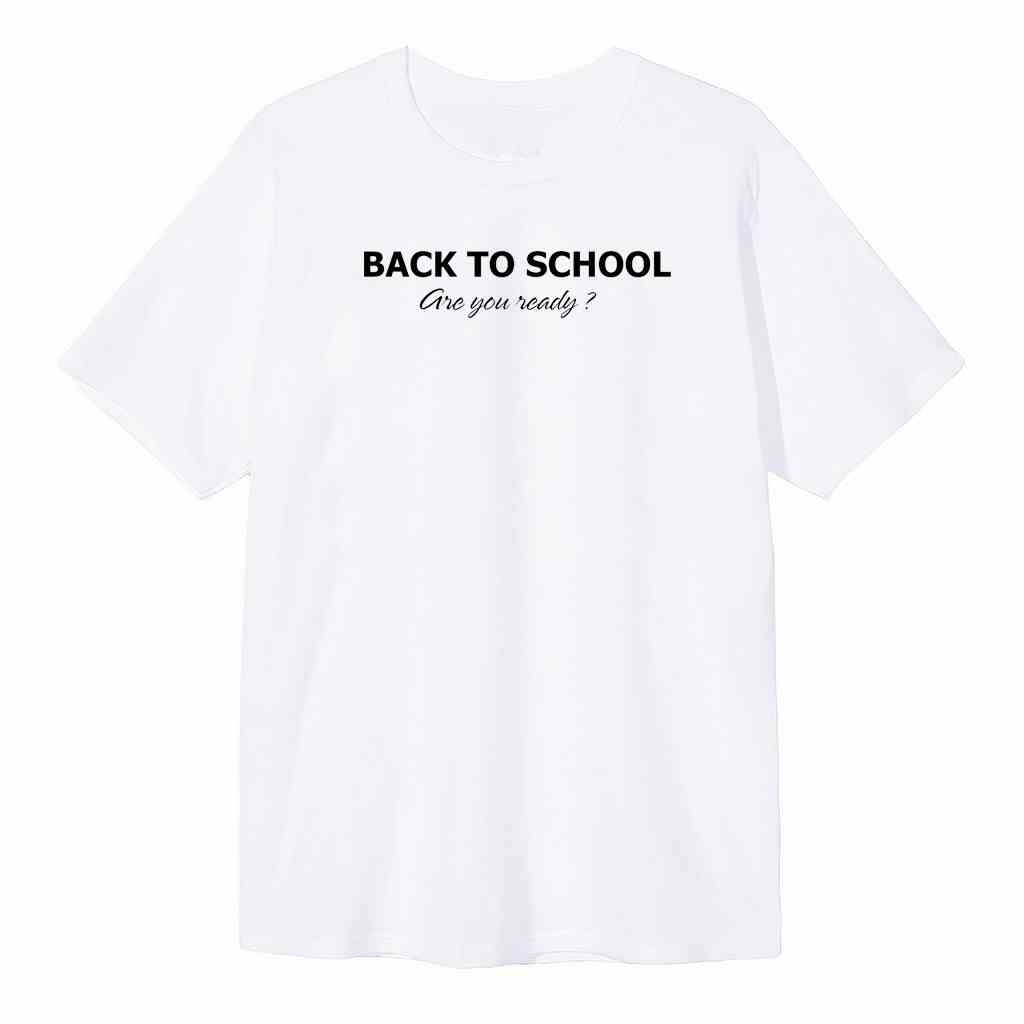 Áo thun AMIHOUSE form rộng unisex nam nữ BACK TO SCHOOL