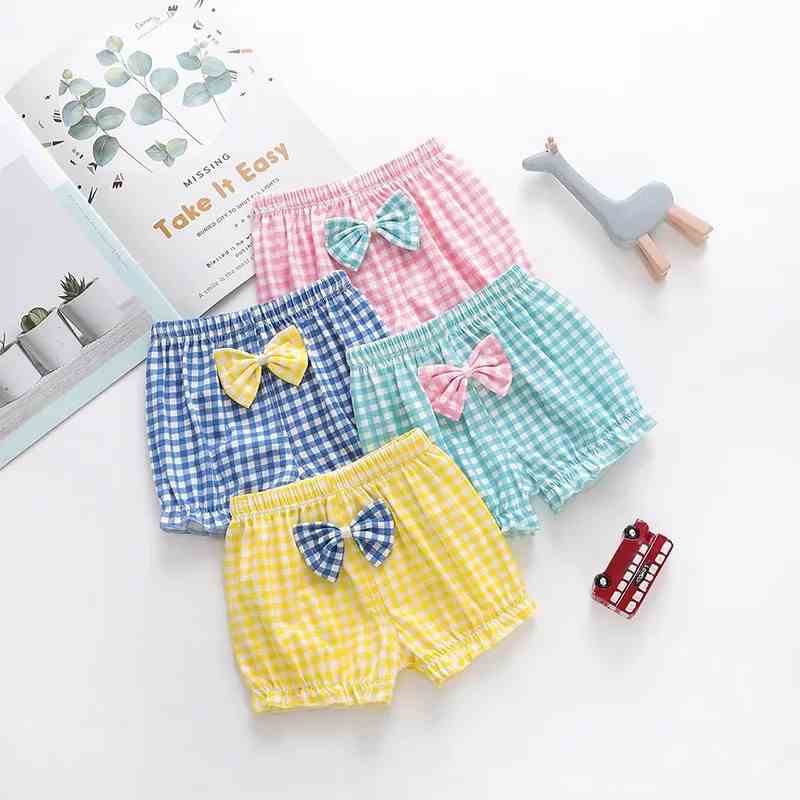 Set 4 quần lót LUCKY BIG CAT vải cotton in họa tiết thời trang cho bé gái