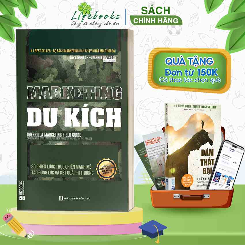 BIZBOOKS - Sách Marketing du kích - 30 chiến lược thực chiến mạnh mẽ tạo động lực và kết quả phi thường