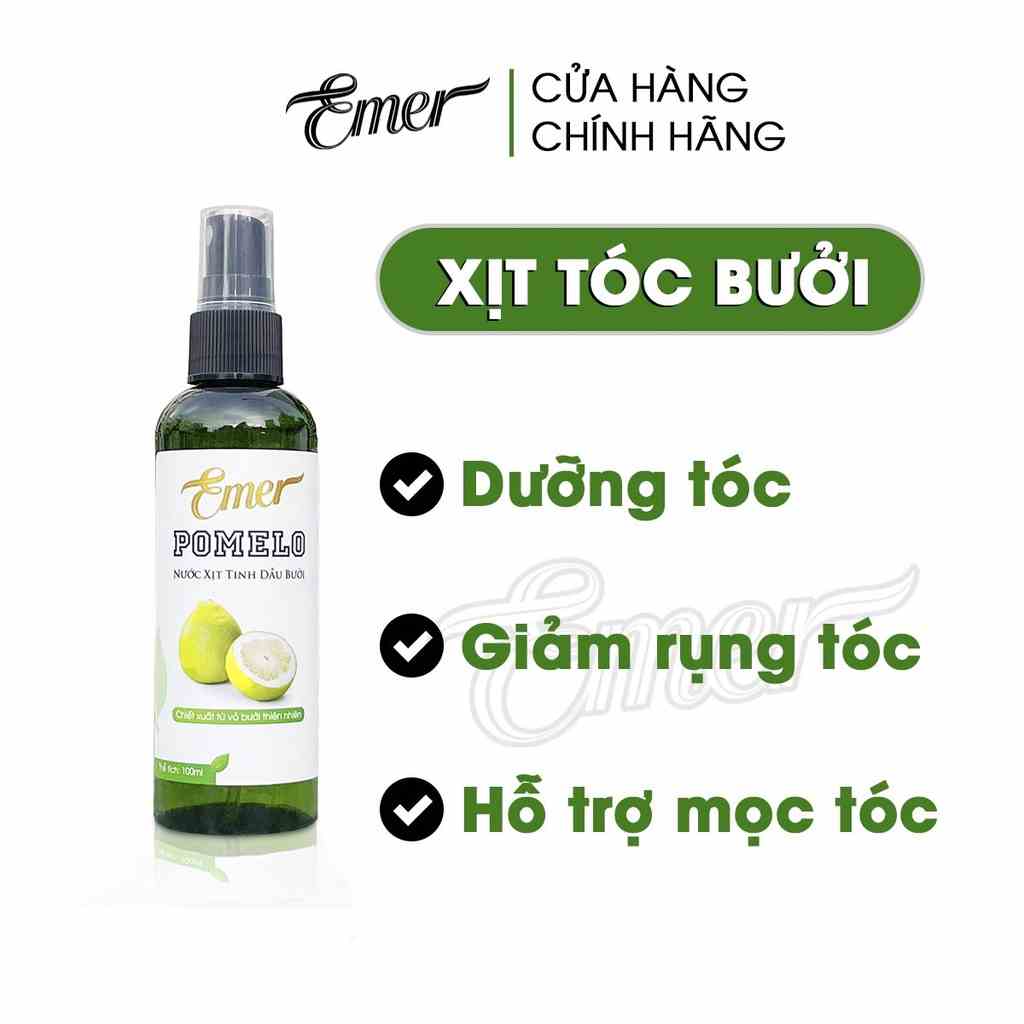 [Mã BMLTB35 giảm đến 35K đơn 99K] Dưỡng tóc tinh dầu bưởi kích mọc tóc pomelo Emer Garin 100ml giảm rụng tóc