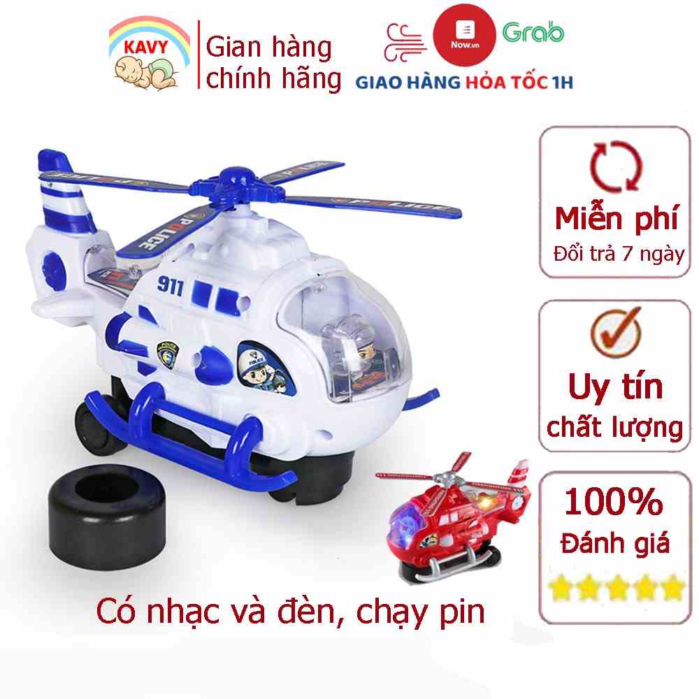 Đồ chơi máy bay trực thăng KAVY chạy pin có âm thanh và ánh sáng di chuyển linh hoạt cực hay cho bé yêu