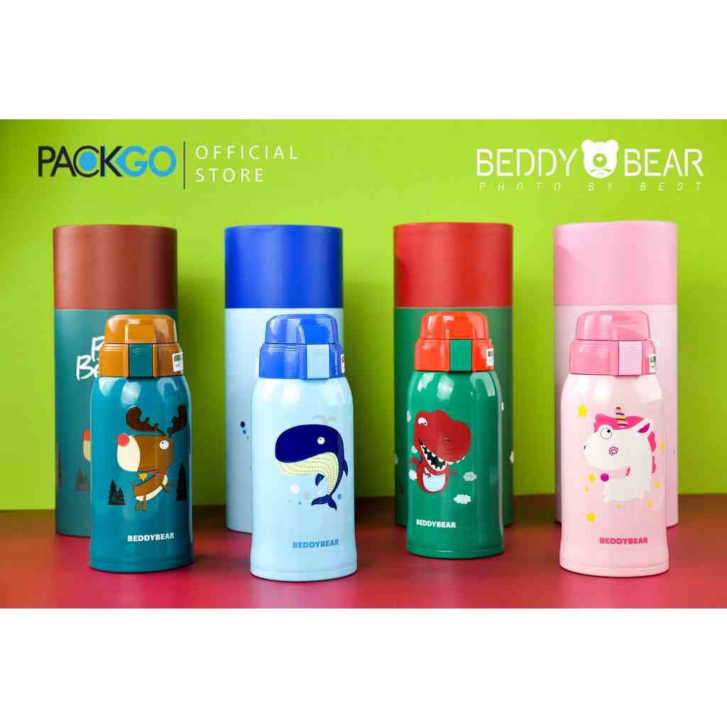 Bình giữ nhiệt cho Bé Trai hoặc Gái - Chính hãng 100% Beddy Bear - Dung tích 600 ml - Phù hợp Bé từ 2 tuổi trở