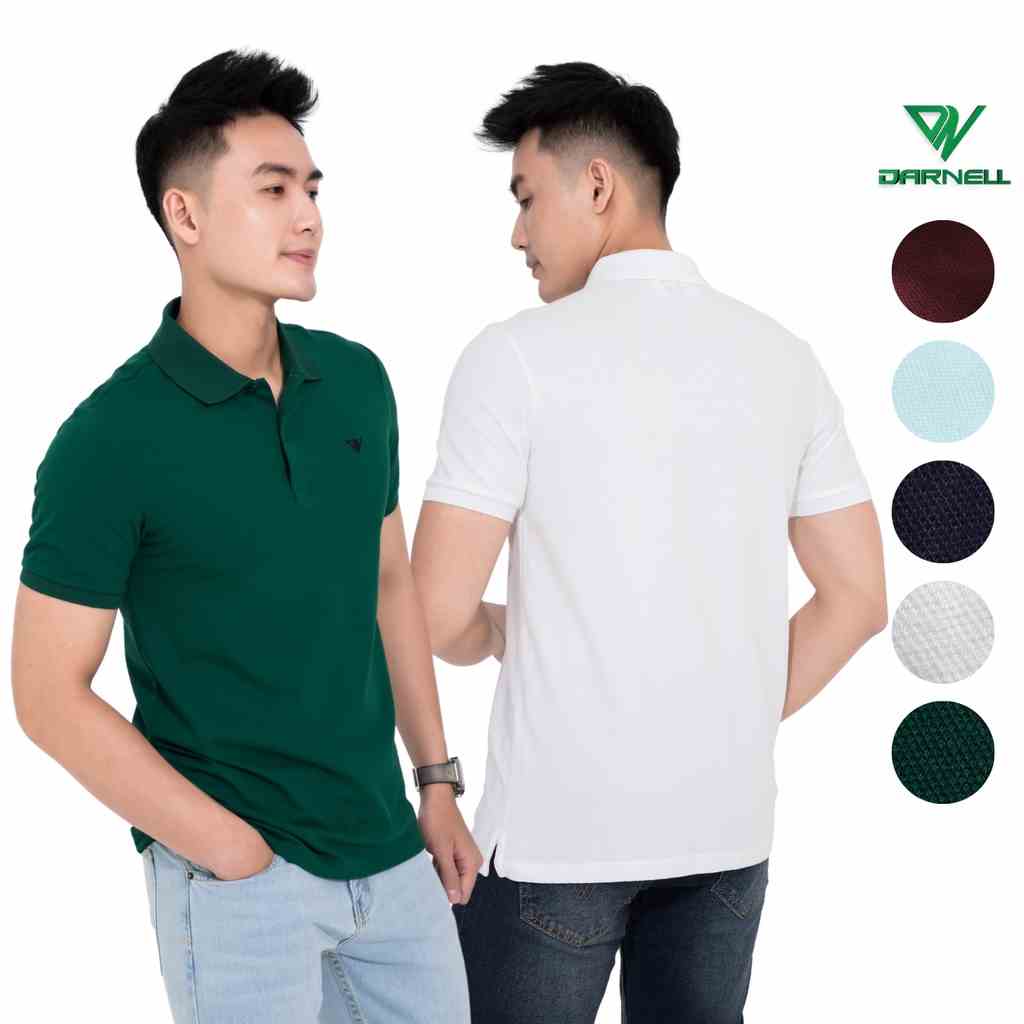 Áo thun có cổ polo nam DARNELL form slimfit tay ngắn chất cotton thấm hút mồ hôi mềm mịn bền đẹp DN2022