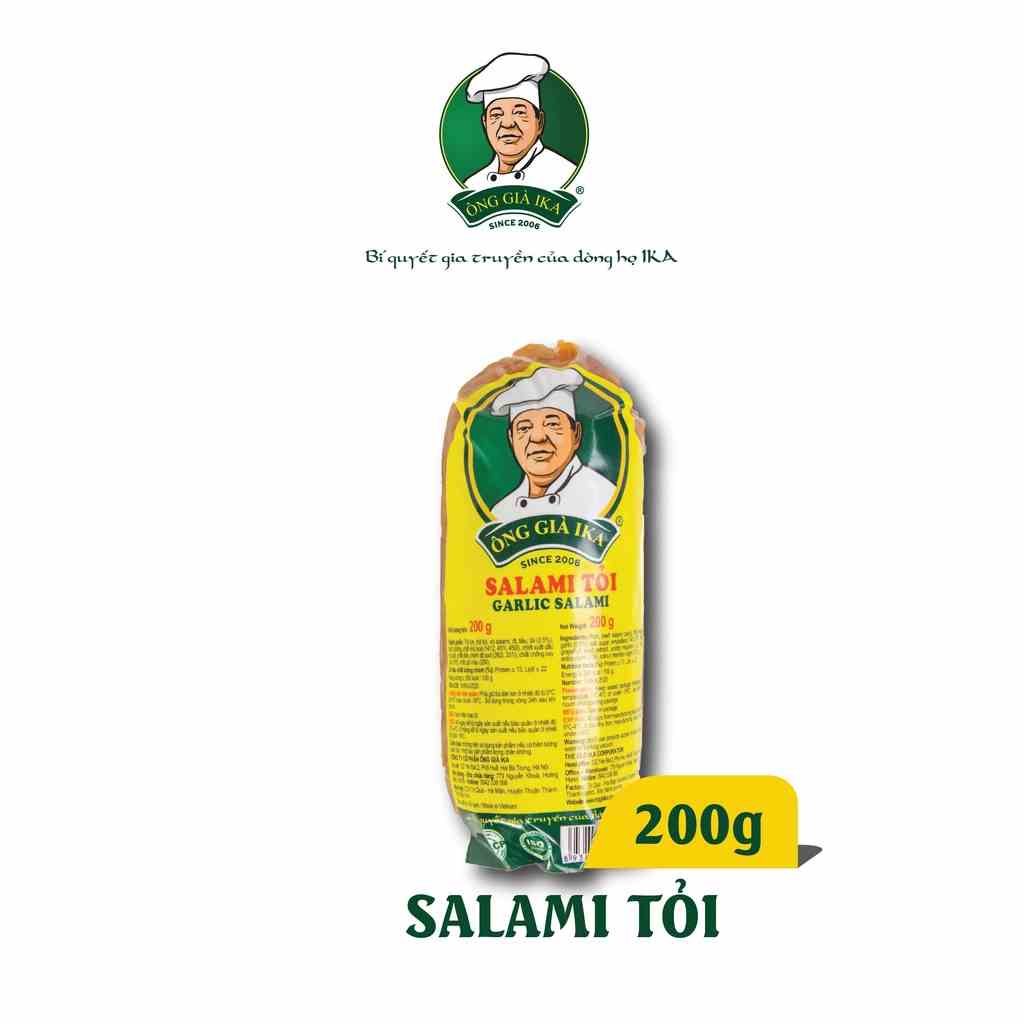 [Mã BMLTA35 giảm đến 35K đơn 99K] Salami Tỏi Ông già IKA 200g