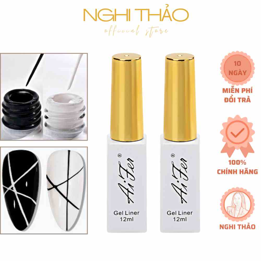 Sơn gel cọ nét nail NGHI THẢO , gel vẽ nét 12ml