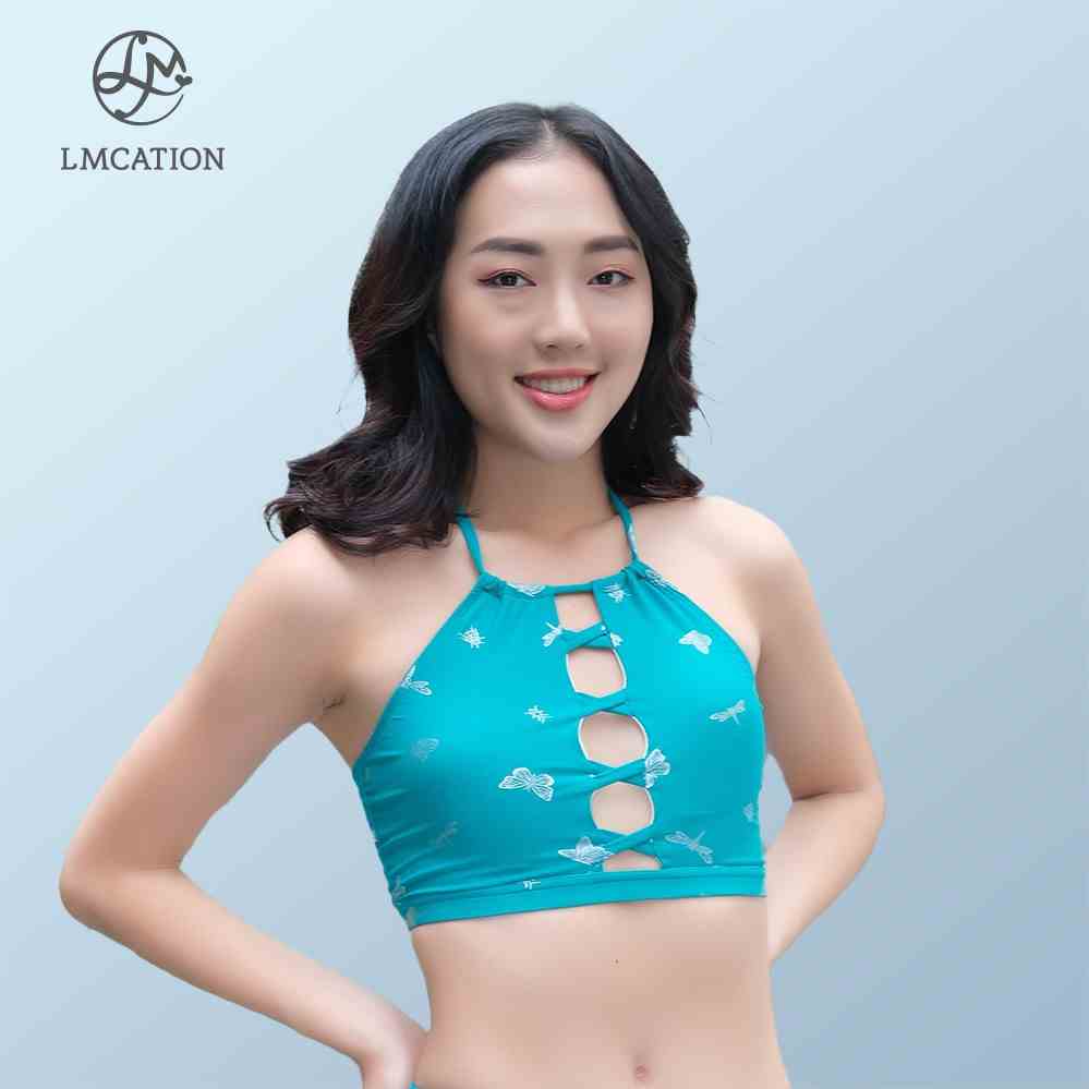 [Mã BMLTB35 giảm đến 35K đơn 99K] Áo bikini đa năng Gym-to-swim LMcation Lola - Xanh Lá