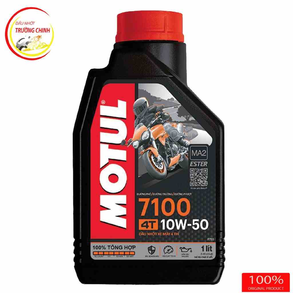 [Mã BMLTB200 giảm đến 100K đơn 499K] Nhớt Motul 7100 10W50 dành cho xe số xe côn Bình 1L