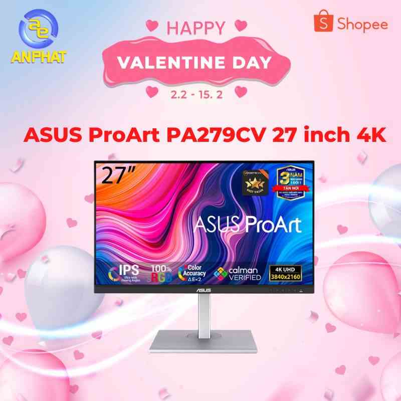 [Mã BMLTB35 giảm đến 35K đơn 99K] Màn hình ASUS ProArt PA279CV 27 inch 4K IPS - Chuyên đồ họa- Hàng chính hãng