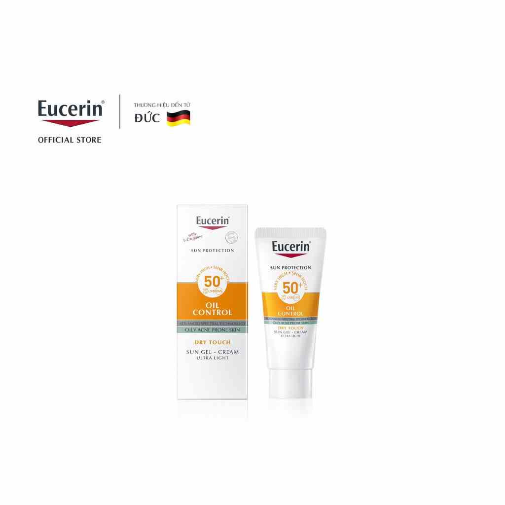 [HB Gift] Kem chống nắng Eucerin Sun Gel-Cream Dry Touch Oil Control SPF50+ 5ml - 88741