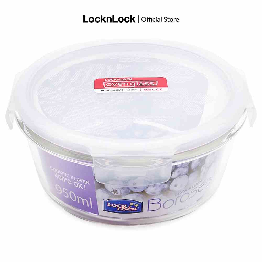 [Mã LIFEMC07CBAU giảm 50k đơn 350k] Hũ thủy tinh chịu nhiệt Lock&Lock Glass Euro 650ml - LLG831