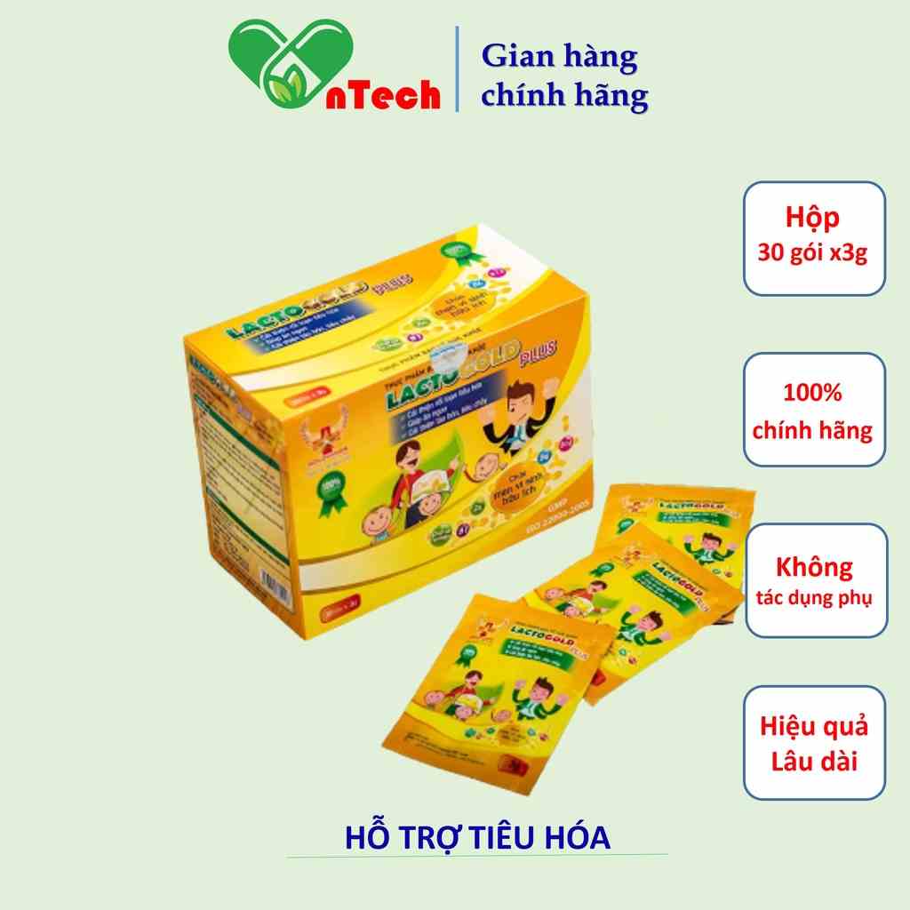 Men cốm tiêu hóa Goldwings LACTOGOLD plus cải thiện rối loạn tiêu hóa kích thích ăn ngon tăng hấp thu dưỡng chất 20 gói