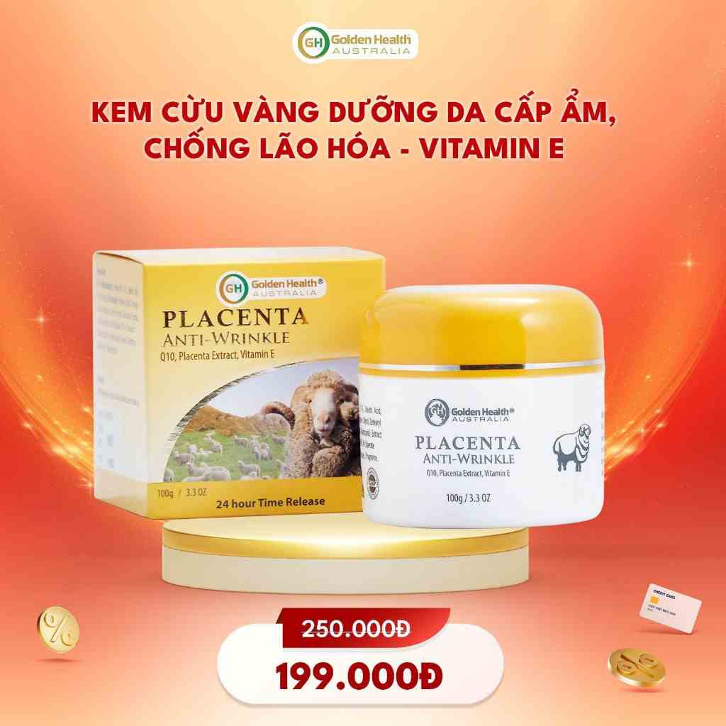 [Mã BMTTC60K giảm đến 60K đơn 50K] Kem cừu chống nhăn vitamin E 100g - Vitamin E 100g Golden Health Australia