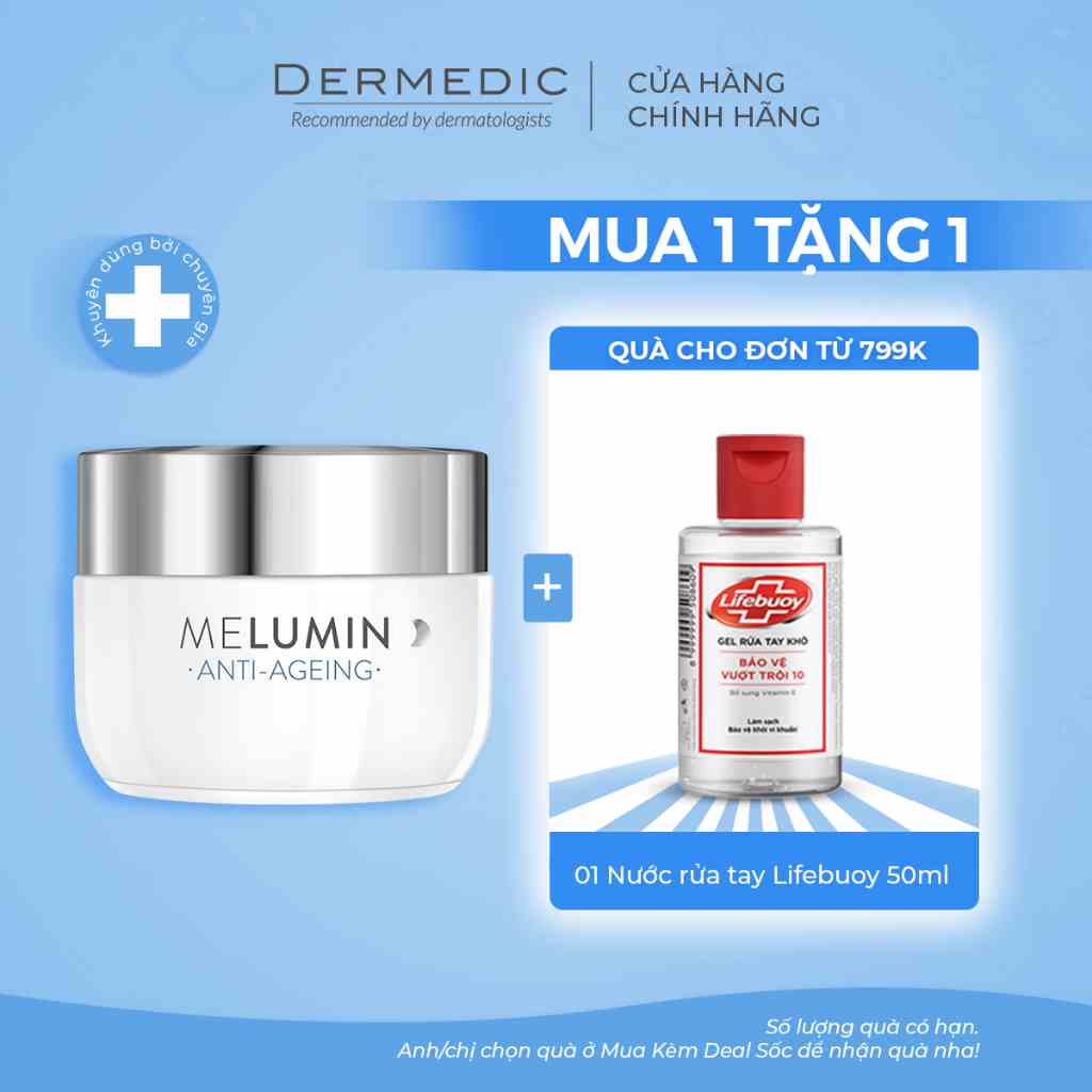 Kem xóa mờ đốm nâu làm sáng da ban đêm Dermedic Melumin Anti-Dark Spots Concentrated Night Cream 55g