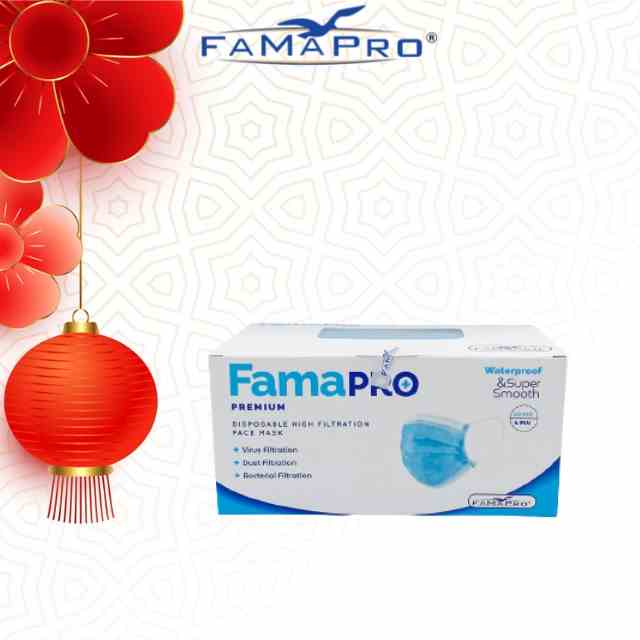 Khẩu trang y tế cao cấp 4 lớp kháng khuẩn Famapro Premium hàng xuất khẩu Châu Âu ( 40 cái/ hộp )