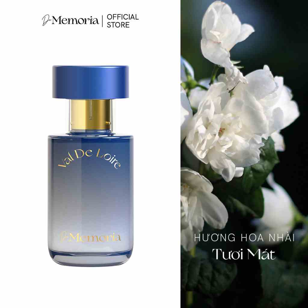 Nước Hoa Nữ De Memoria Tươi Mát,  Hoa Thơm Đẫm Sương (30ml) - Val De Loire 02 BST Ký Ức Đầu Tiên