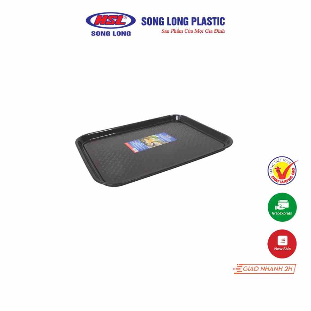 Khay vuông bưng bê đồ ăn cho nhà hàng khách sạn Song Long Plastic 2837-(5654)