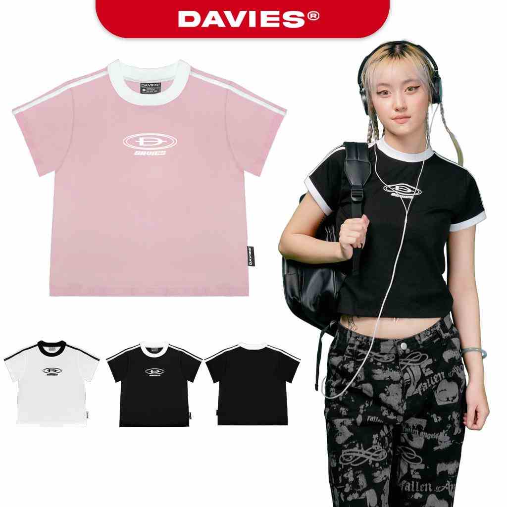 Áo thun baby tee nữ local brand đẹp kẻ sọc JS DAVIES| D32-T4