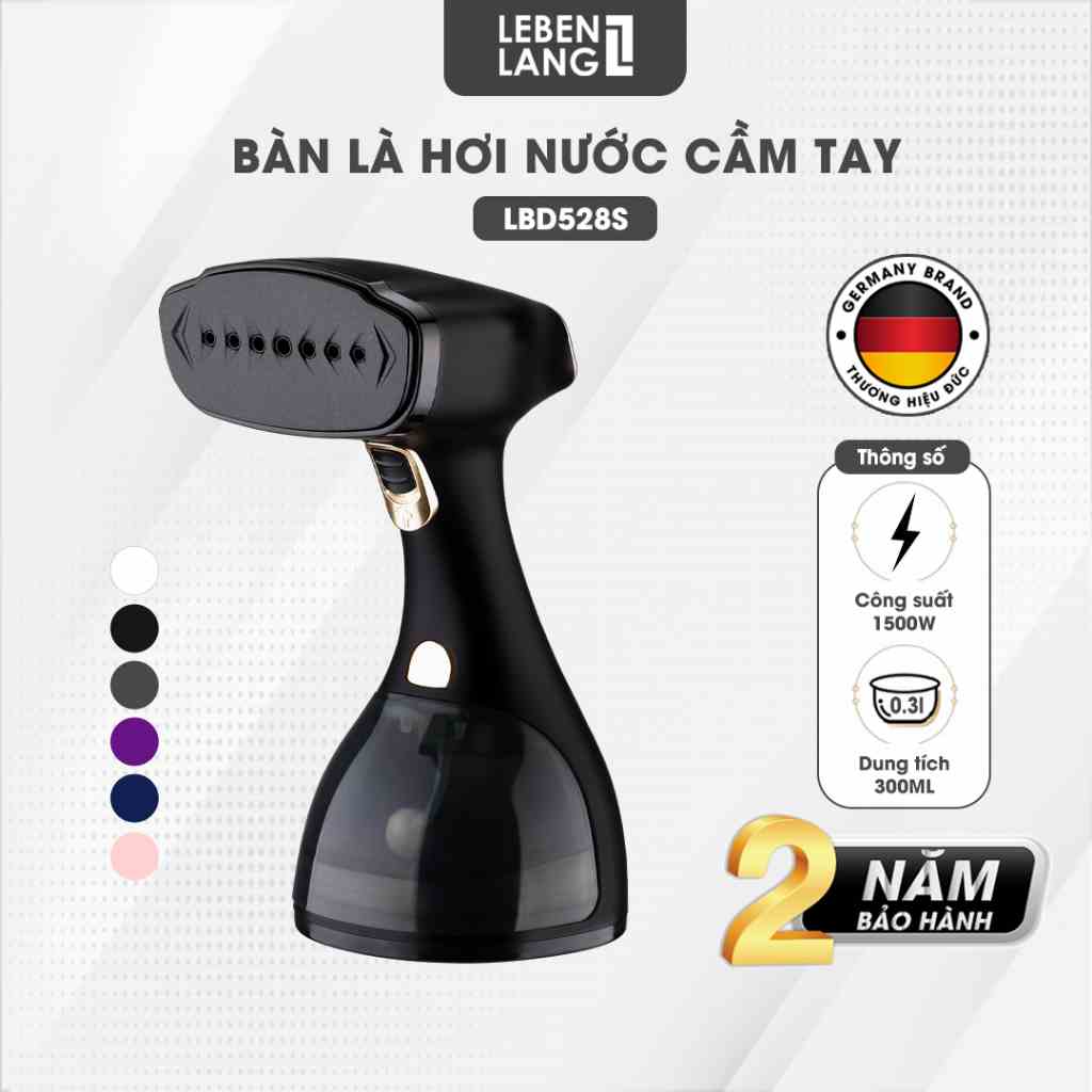 Bàn ủi hơi nước cầm tay LEBENLANG LBD528S công suất 1500W-300ML, bảo hành đổi mới 1-1 trong 2 năm