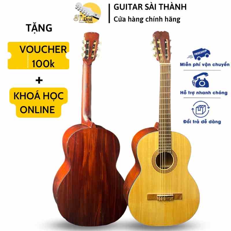 [MÃ giảm 40K]Đàn Ghita Classic Mã ST-C3 Gỗ Hồng Đào Nguyên Tấm Chính Hãng ST.Real Guitar Sài Thành