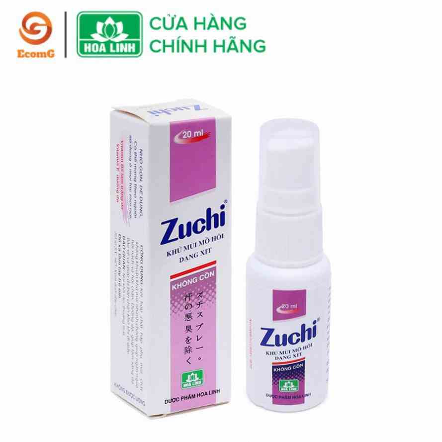 Xịt khử mùi hôi nách Alcohol Free Zuchi (20ml) hương thơm nhẹ, không cồn, không kích ứng da - XZ2 01