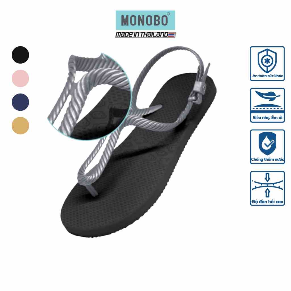 [Mã BMLTB35 giảm đến 35K đơn 99K] Sandal Thái Lan nữ xỏ ngón kiểu giọt nước độc đáo MONOBO - MALDIVES 2