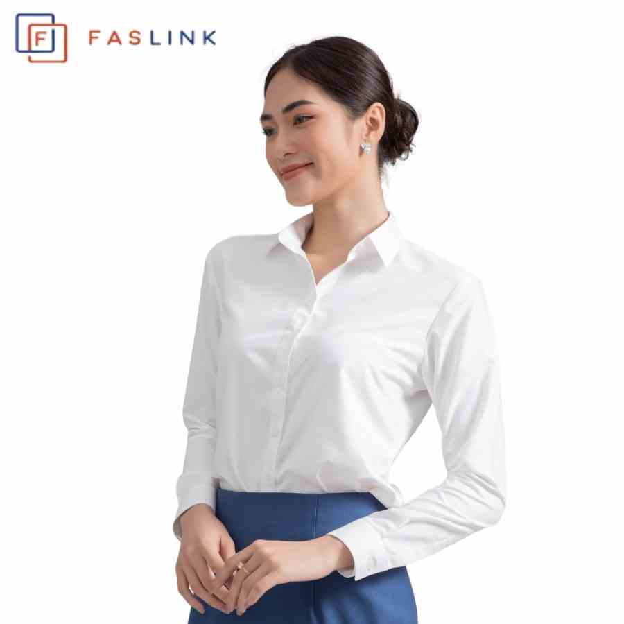 Áo Sơ Mi Nữ Basic vải modal siêu mát - Faslink