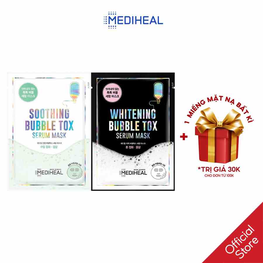 Mặt nạ sủi bọt thải độc cho da Mediheal Bubble Tox Serum Mask 25ml