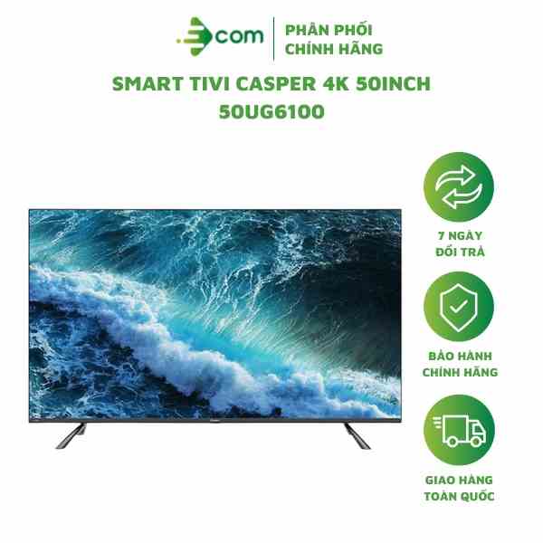 Smart Tivi Casper 4K 50 inch 50UG6100 điều khiển giọng nói thông minh